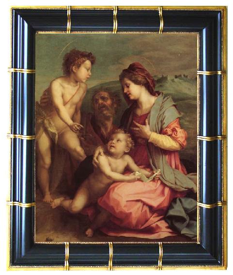 Andrea del Sarto Holy Family with john the Baptist